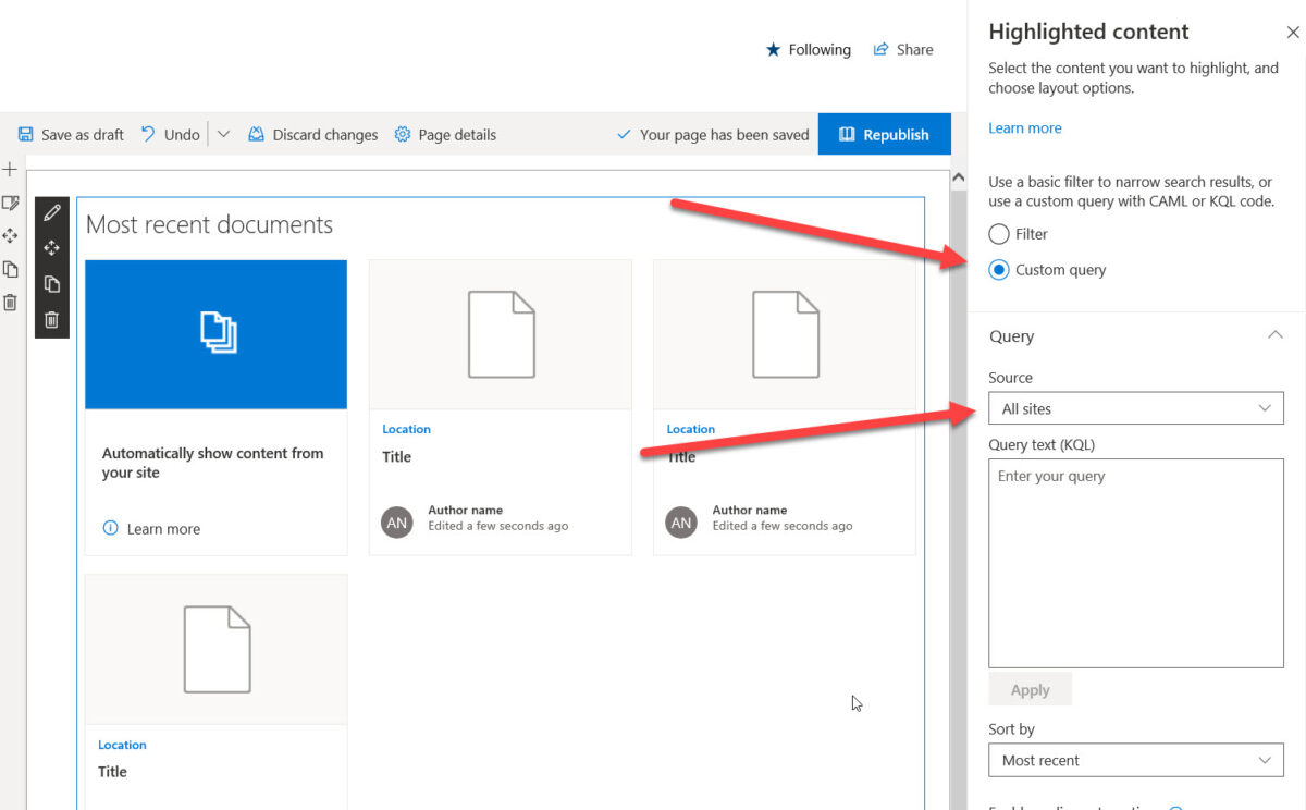 SharePoint Online: How to Create a Site Map Using Highlighted Content ...