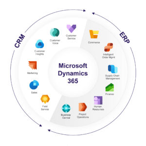 Centric Consulting, Microsoft Dynamics 365 CRM and ERP chart wheel